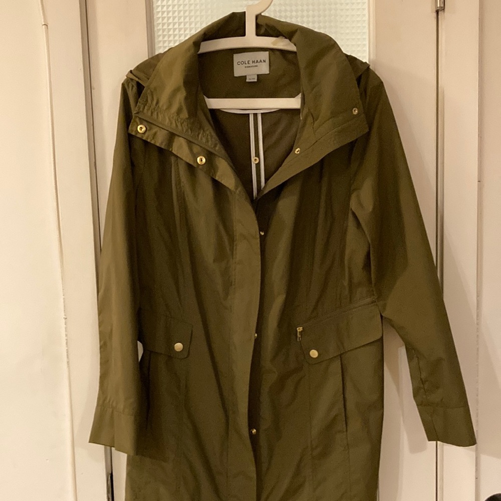 Cole Haan rain coat
